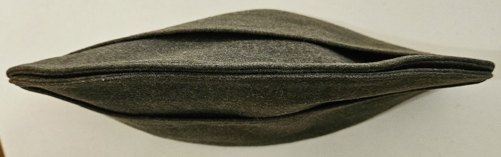 Vintage Military Wool Garrison Hat Circa WWII Name Inside