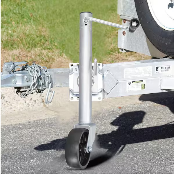 1,000 Lbs. Side-Wind Bolt-On Trailer Jack with Wheel