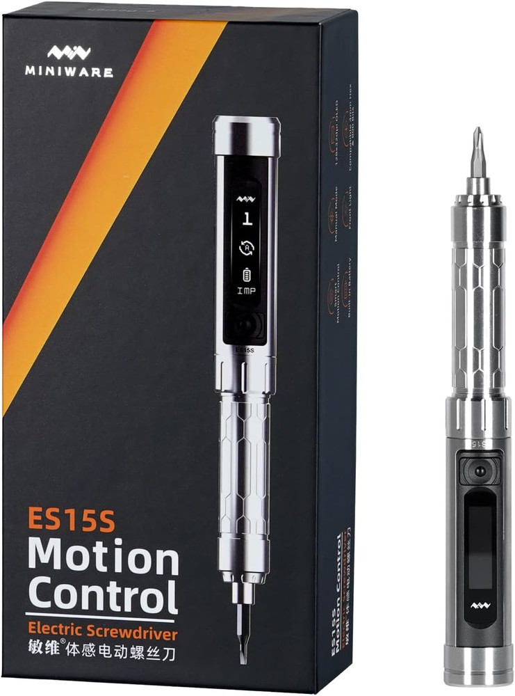 Original MINIWARE ES15S Mini Electric Power Screwdriver Rechargeable Portable Sm