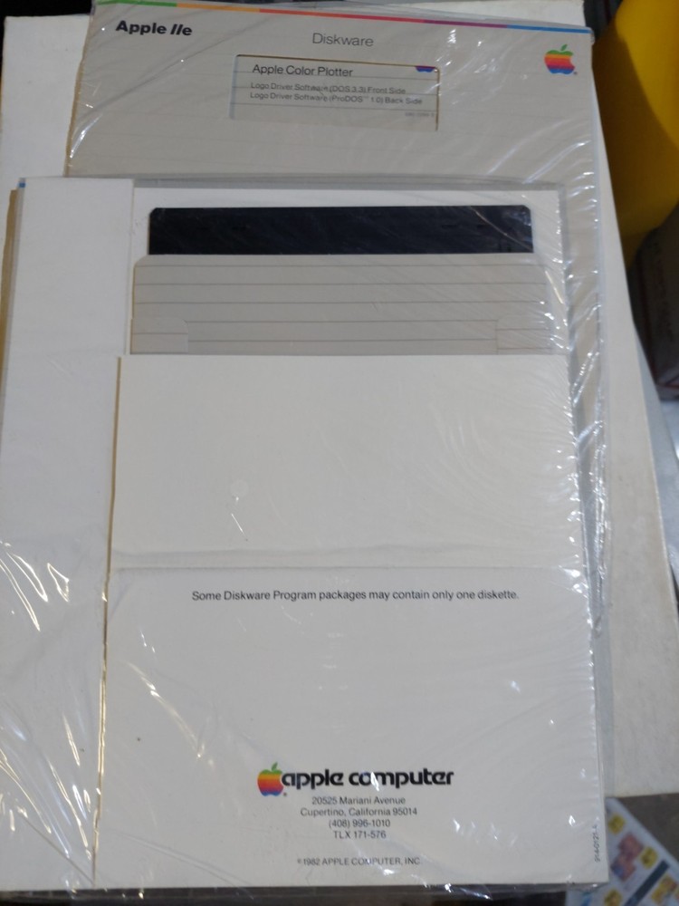 RARE Apple IIe Diskware LOT: Chart Maker & Apple Plotter - SEALED NOS 1980s