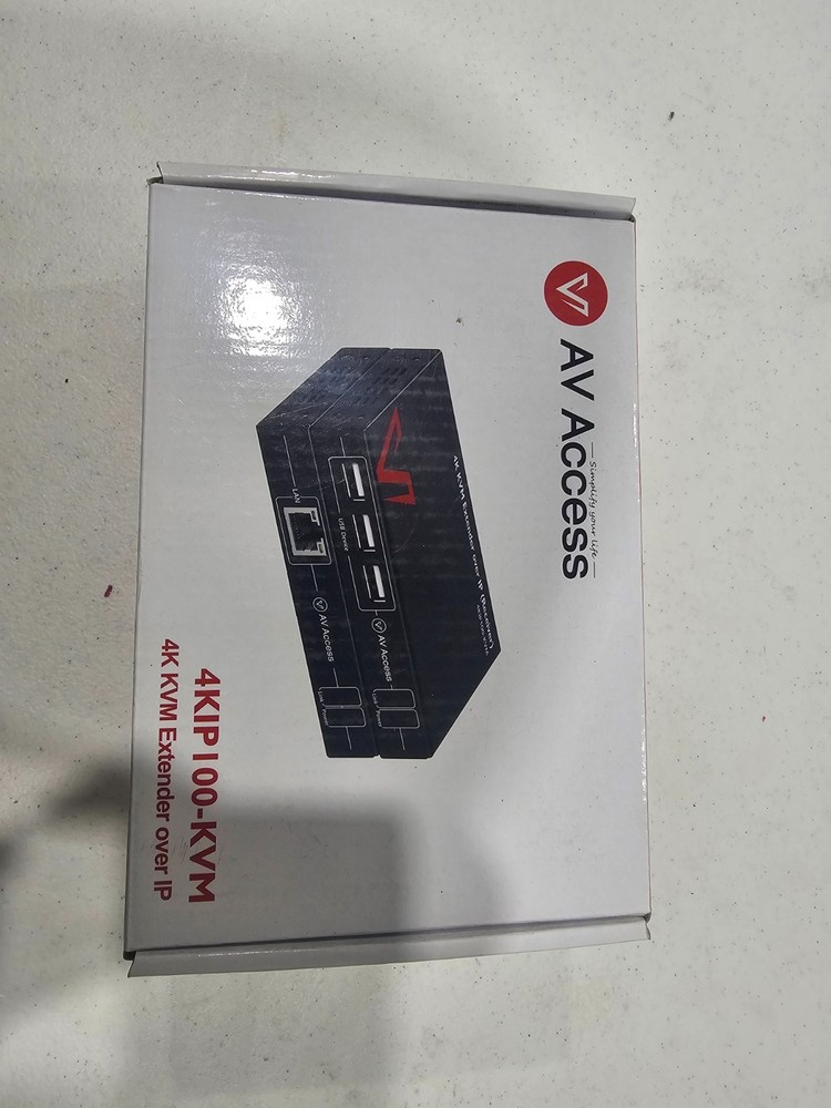 AV Access 4K HDMI USB KVM Extender Keyboard & Mouse Over Network 4KIP100-KVM