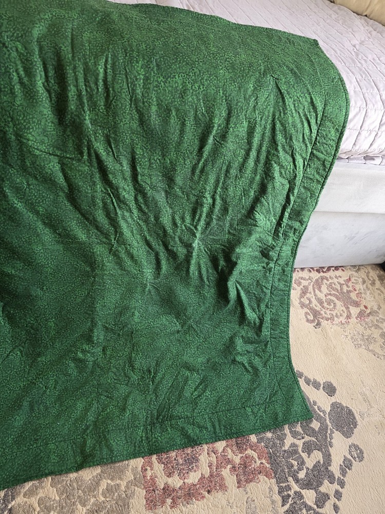 Vintage Handmade Quilt 45"×45"