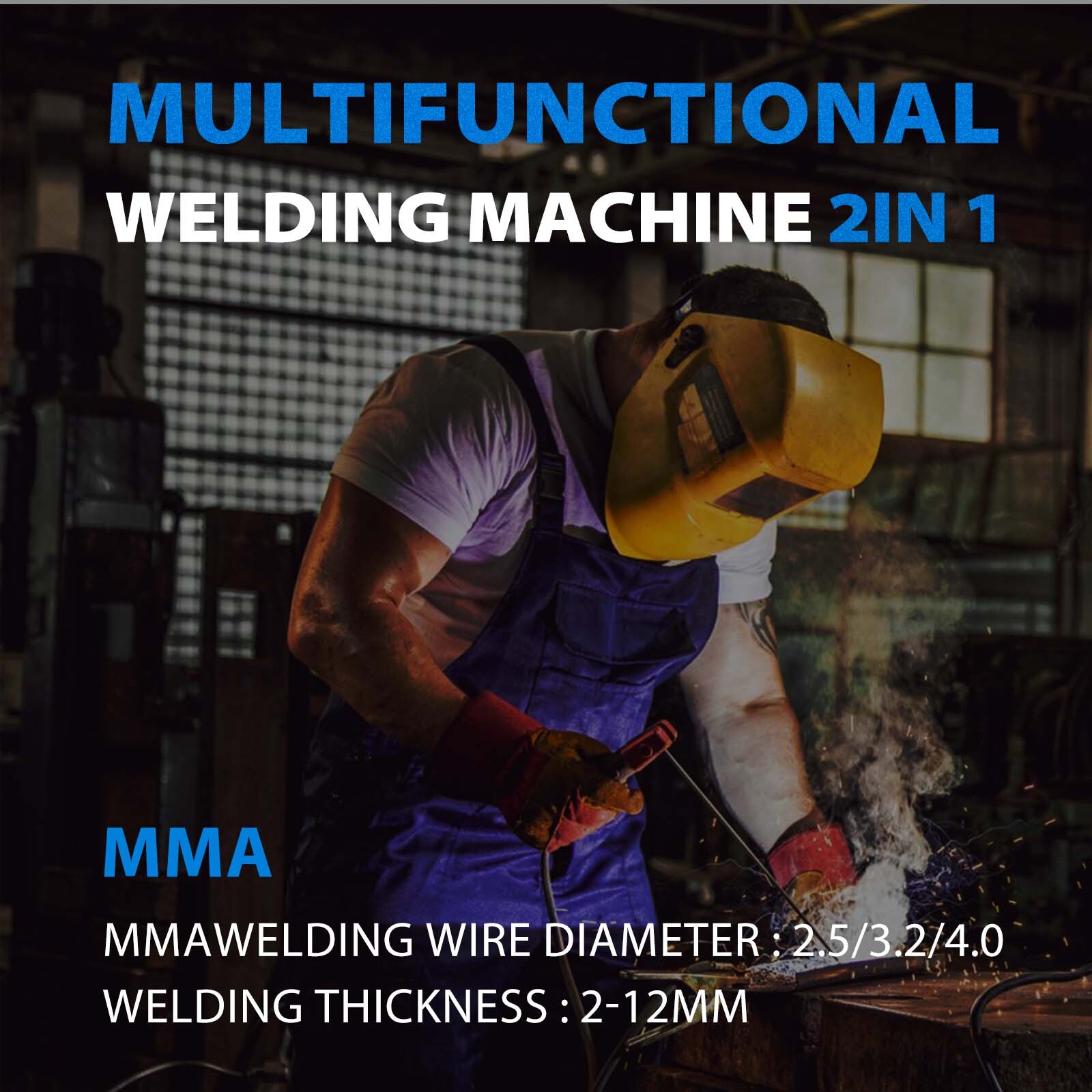 HF Aluminum Tig Welder AC/DC Pulse MMA Tig Welding Machine 200A 220V &Foot Pedal