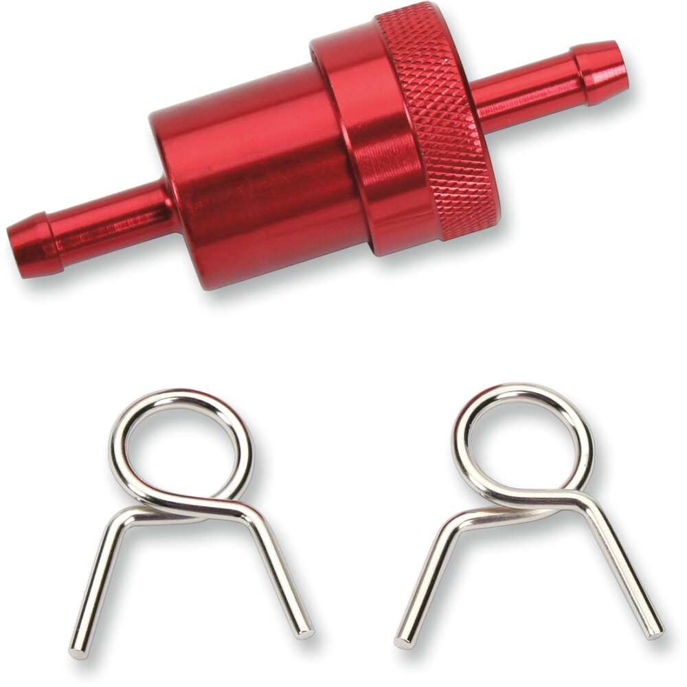 Emgo Fuel Filter - Red - 1/4" | 14-34470