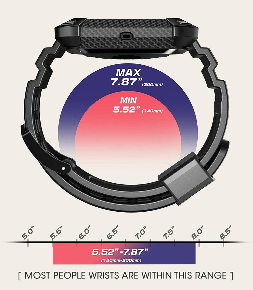 For Fitbit SENSE SUPCASE UB Pro Watch Bands Case Protective Replacement Strap
