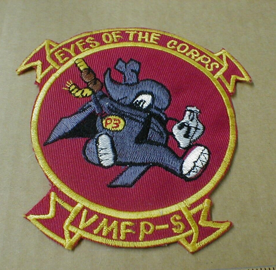 Marine Tactical Reconnaissance Squadron VMFP-S rare Marine Corp variation patch
