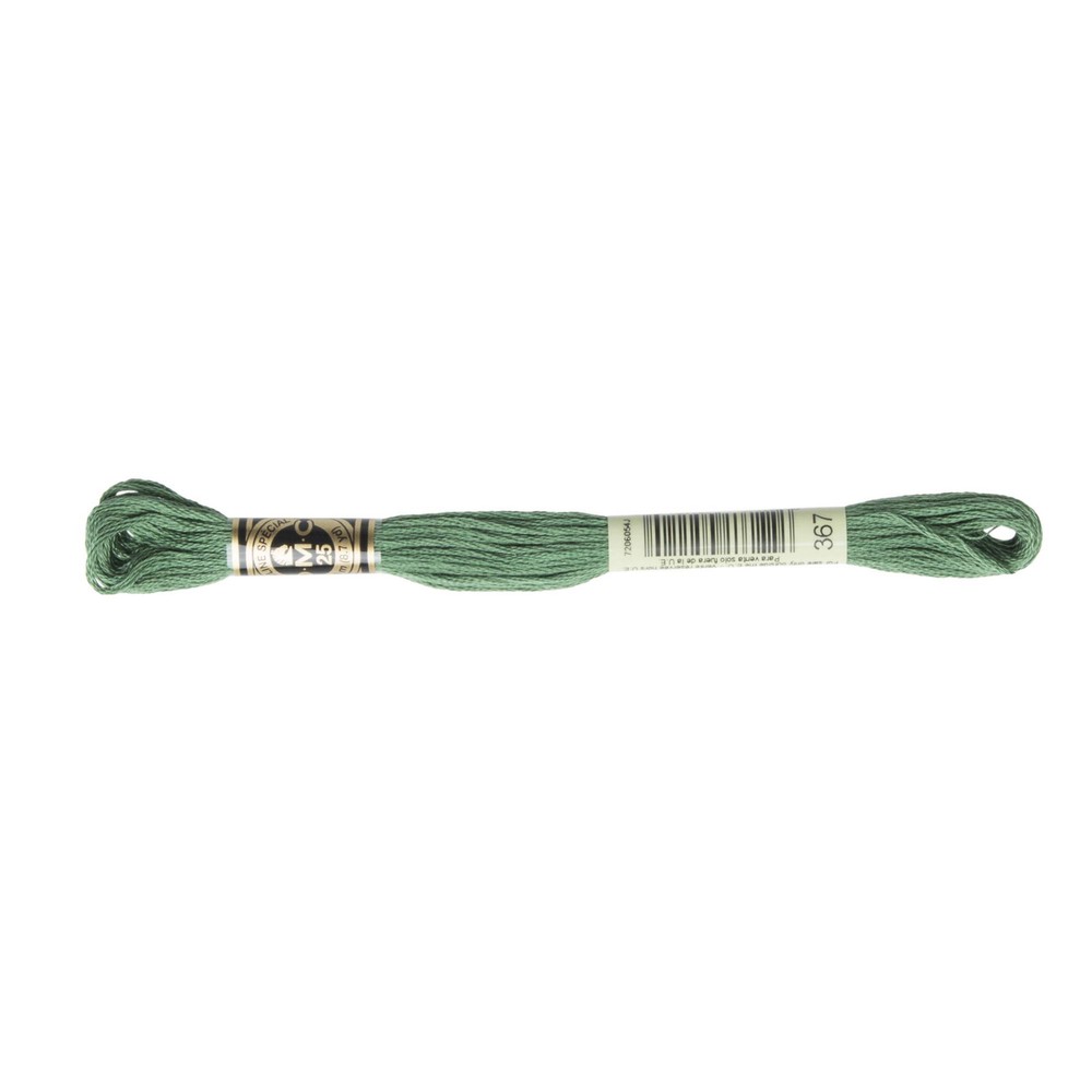 DMC #367#25 Thread Embroidery Thread, 12 Bundles, Green Type DMC25B
