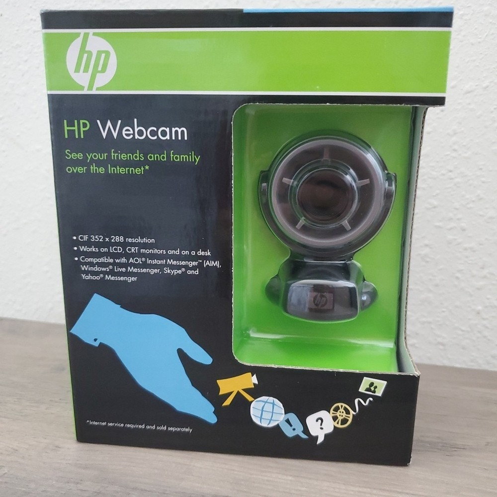 HP EW192AA Computer Laptops Web Cam Clip Skype IM Camera USB Brand New Sealed