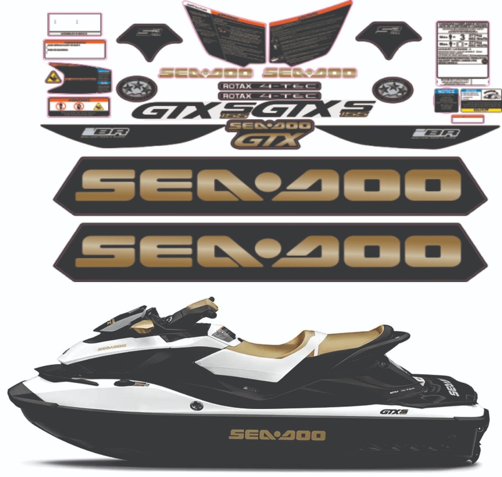 SEADOO GTX 155 S 2012 Graphics / Decal / Sticker Kit CUSTOM