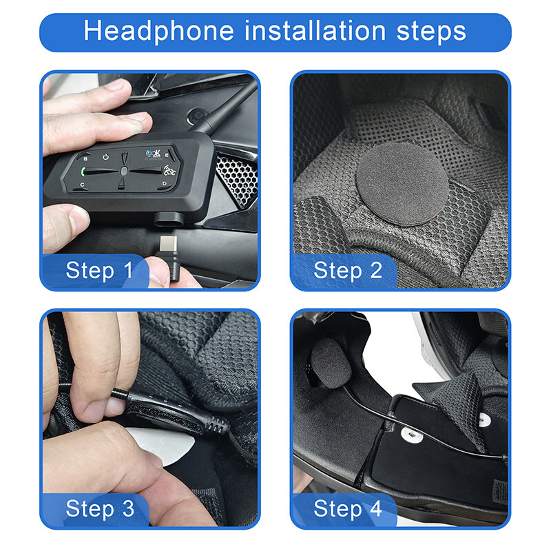 Motorcycle Helmet Bluetooth Headset Intercom Intercomunicador Moto Bluetooth