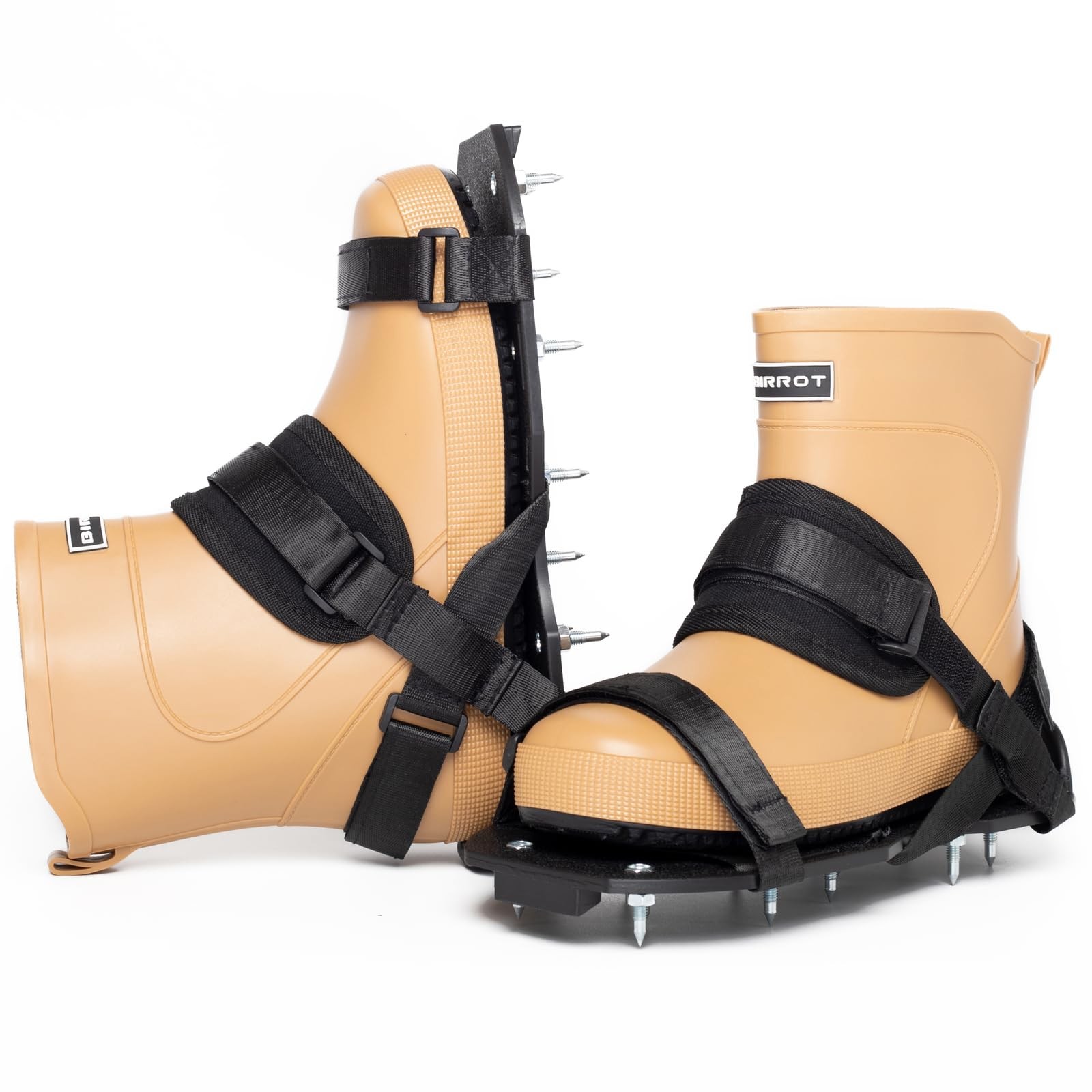 Epoxy Floor Spiked Shoes with 1" Short Spikes â€“ Adjustable Nylon Straps, X-Sh