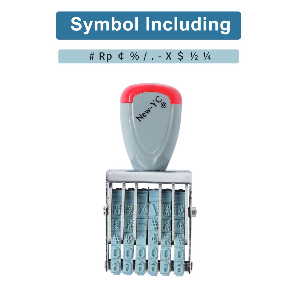 6 Digits Number Roller Stamps Multi-Function DIY Scrapbooking Numbering Stamp