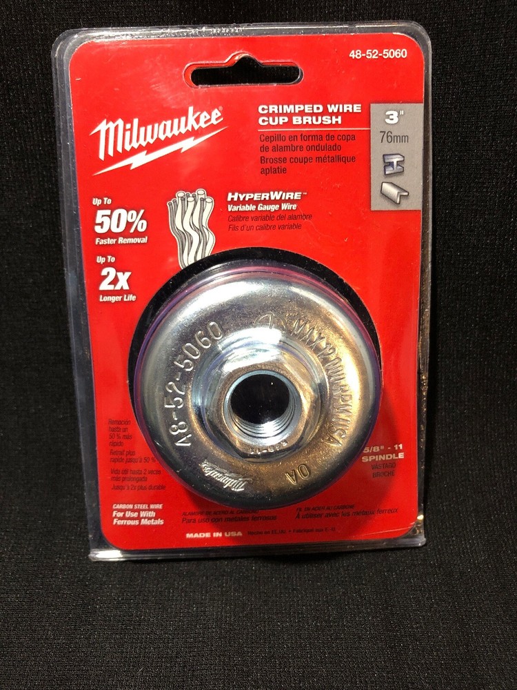 Miwsukee Crimped Wire Cup Brush 48-52-5060