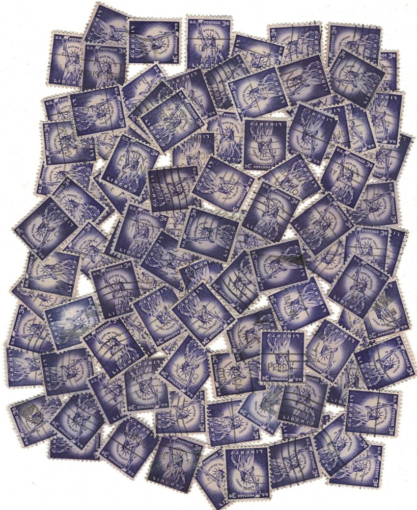 50 X US Liberty Issue Stamp SCOTT# 1035 (used)