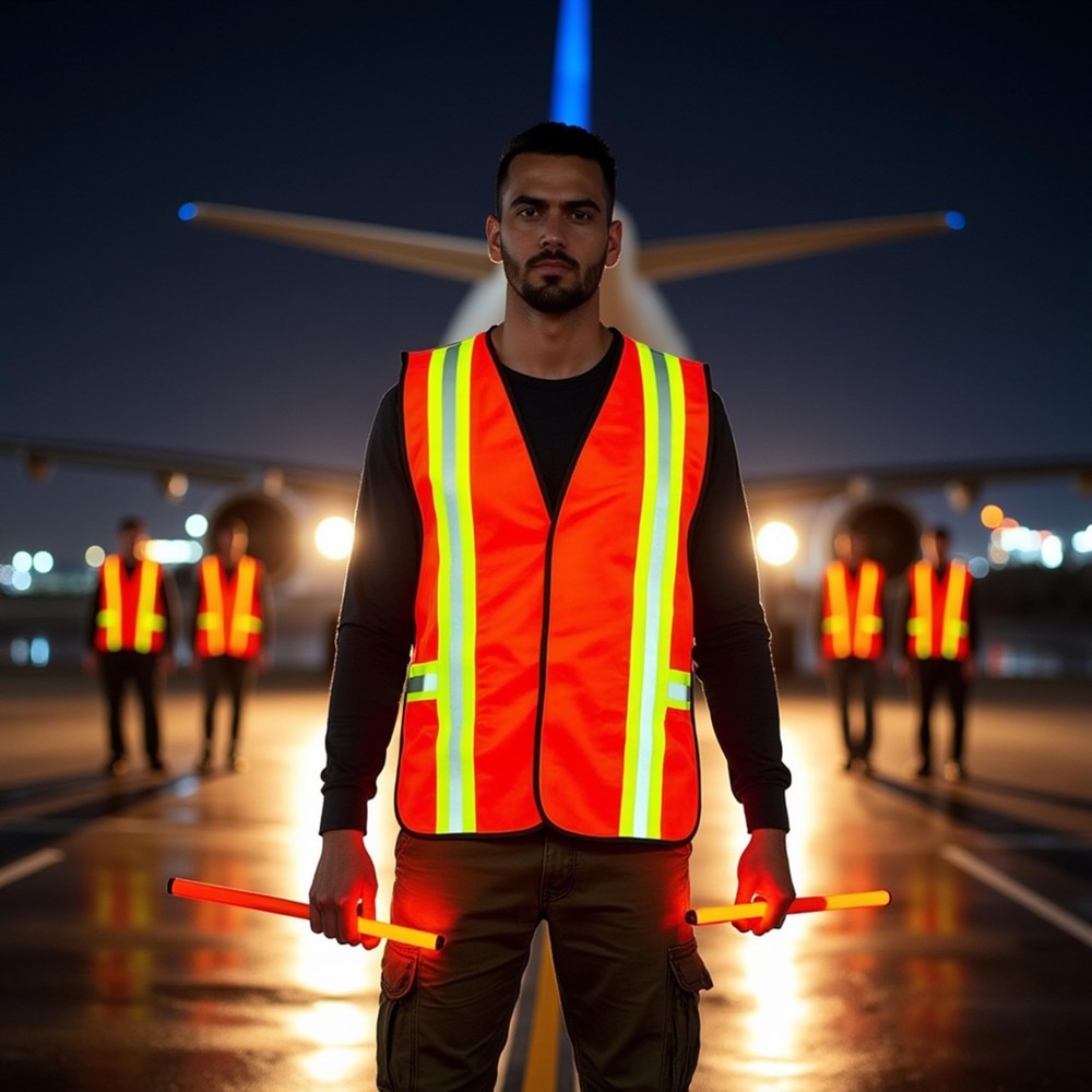 Industrial Safety Vest With Reflective Strips