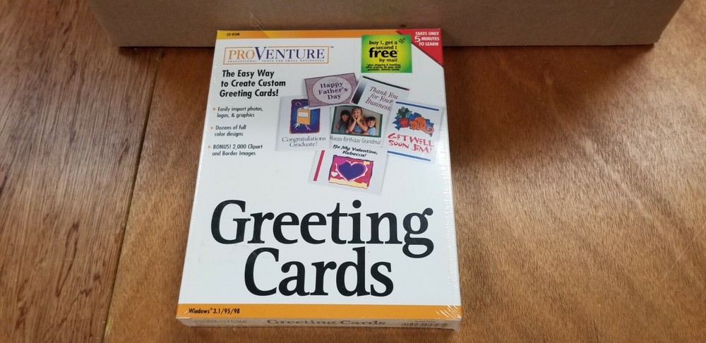 Greeting Card Cd Software Sealed in Box Fast shipping