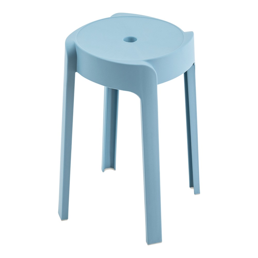Round Plastic Seat PP Stackable Stool Multicolor Students Chair Windmill Shape