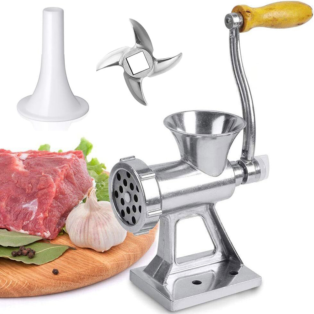 Heavy Duty Meat Grinder Mincer Stuffer Manual Sausage Filler Sauce Maker Machine