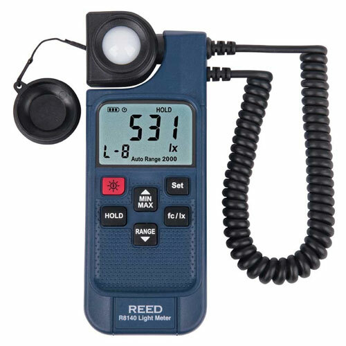 Reed Instruments R8140 LED Light Meter with Backlit LCD display