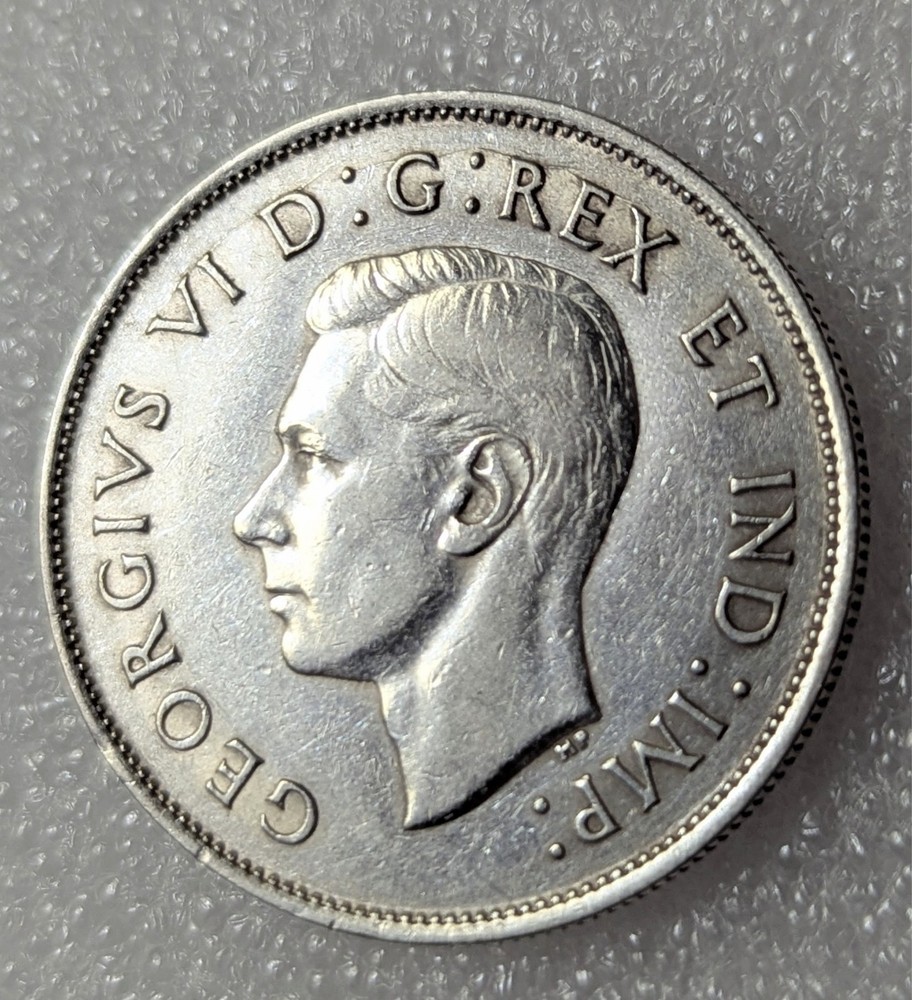 1938 50 Cents Canada Nice! 80% Silver #145