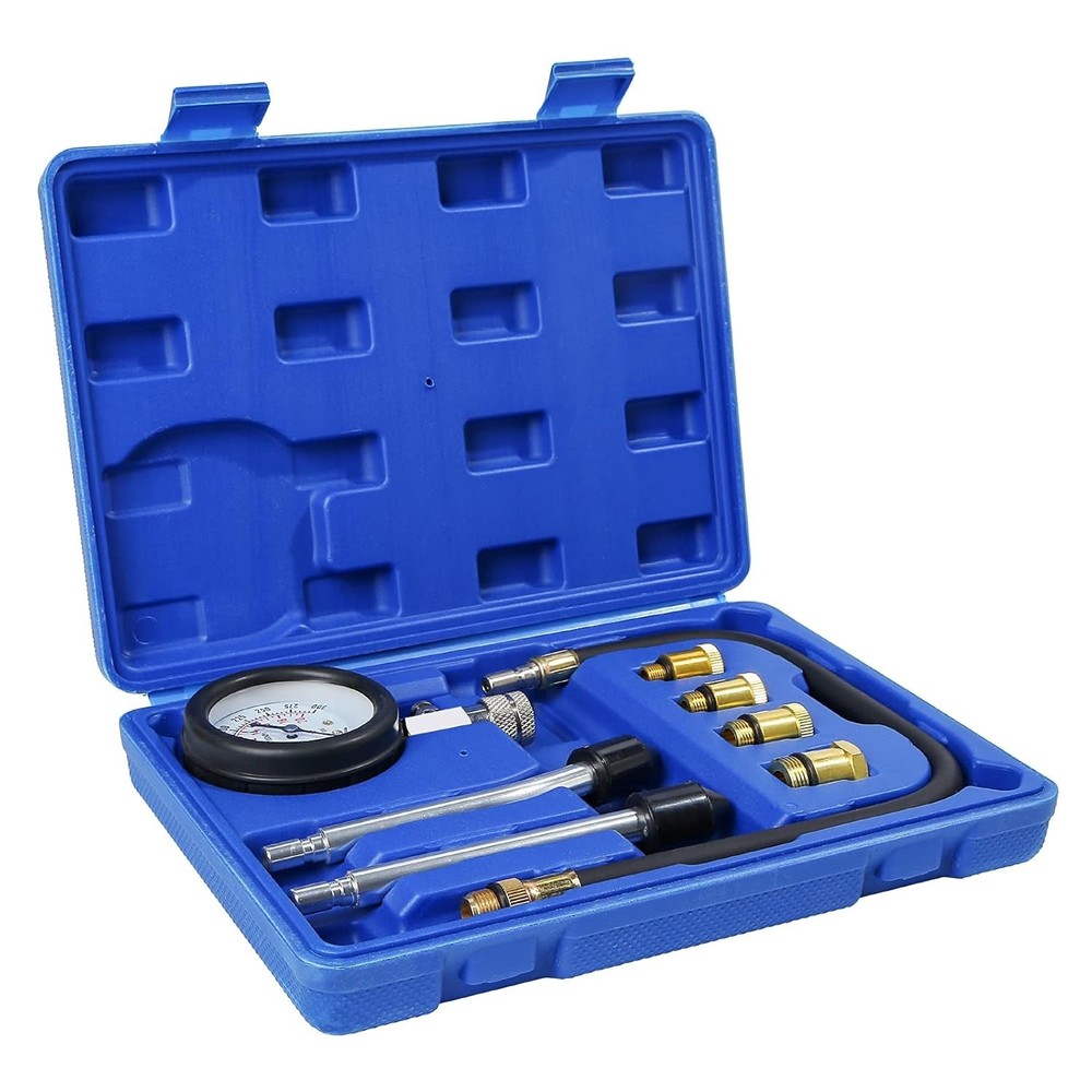 Compression Testing 8pcs Set Petrol Gas Fuel Engine Cylinders Pressure Tester