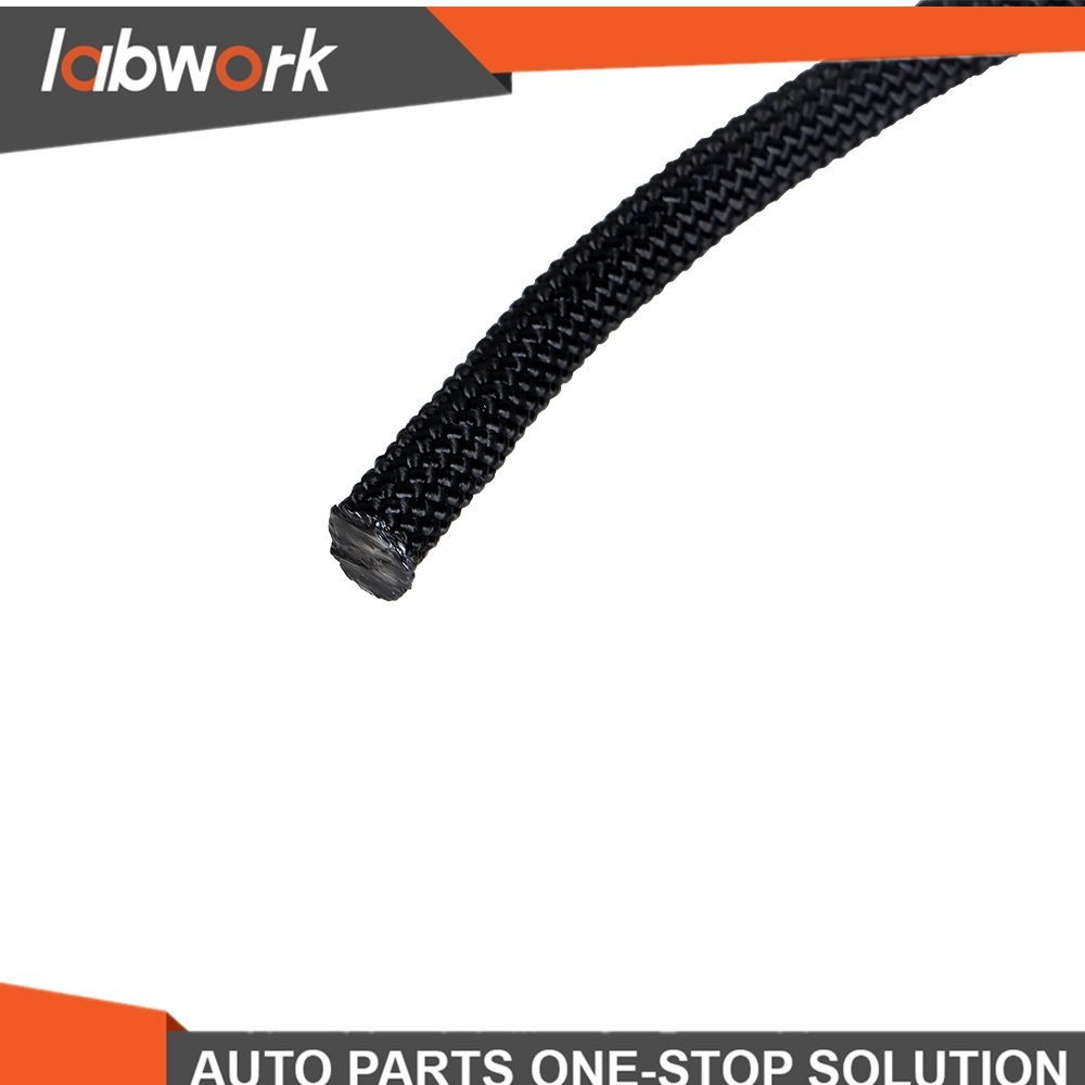 Black High Strong Pulling Braided Polyest Rope 3/8" × 100' 3520Lbs Rope