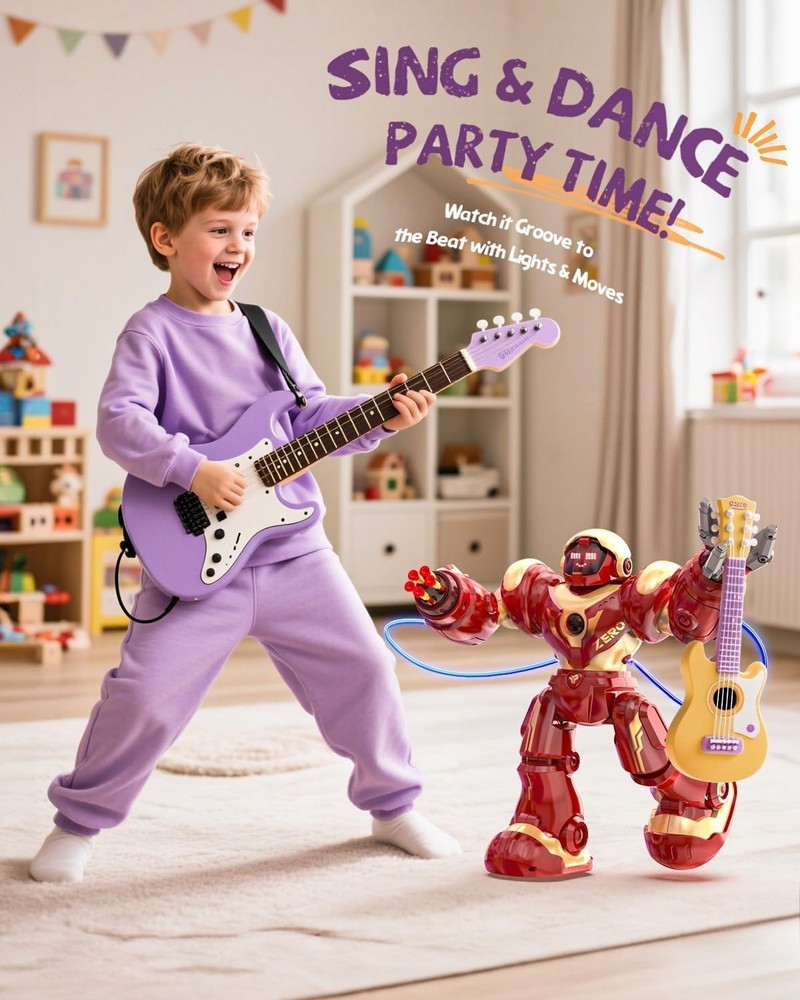 Large Interactive Marvel Robot with Voice Control & STEM Learning for Kids