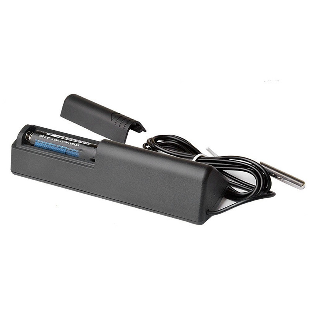 -1 Car Thermometer LCD Display C/F Clock Temperature Sensor Controller Indoor/Outdoor 7665