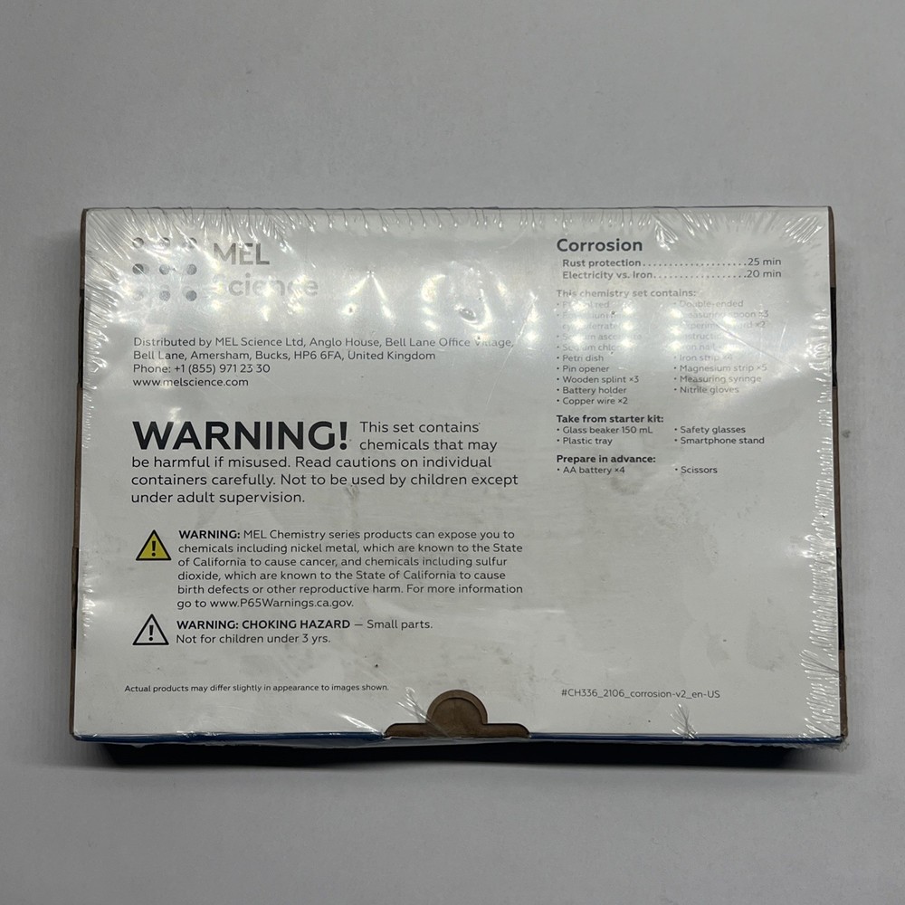 MEL Science Chemistry Corrosion Kit NEW/SEALED