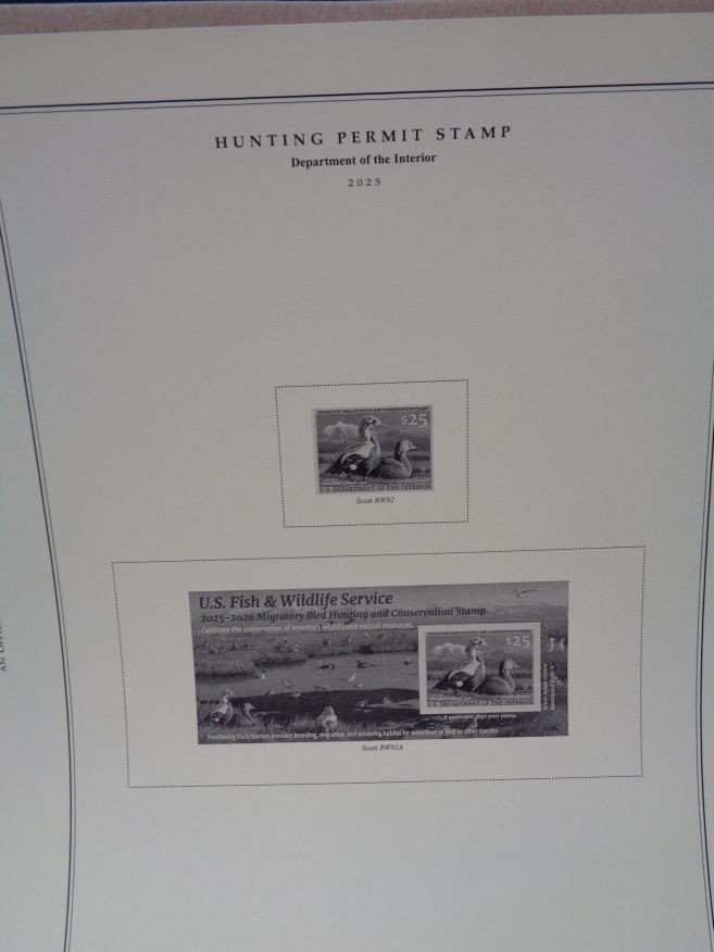 SCOTT National 2025 US Stamp album supplement # 93 NEW most recent 100S025