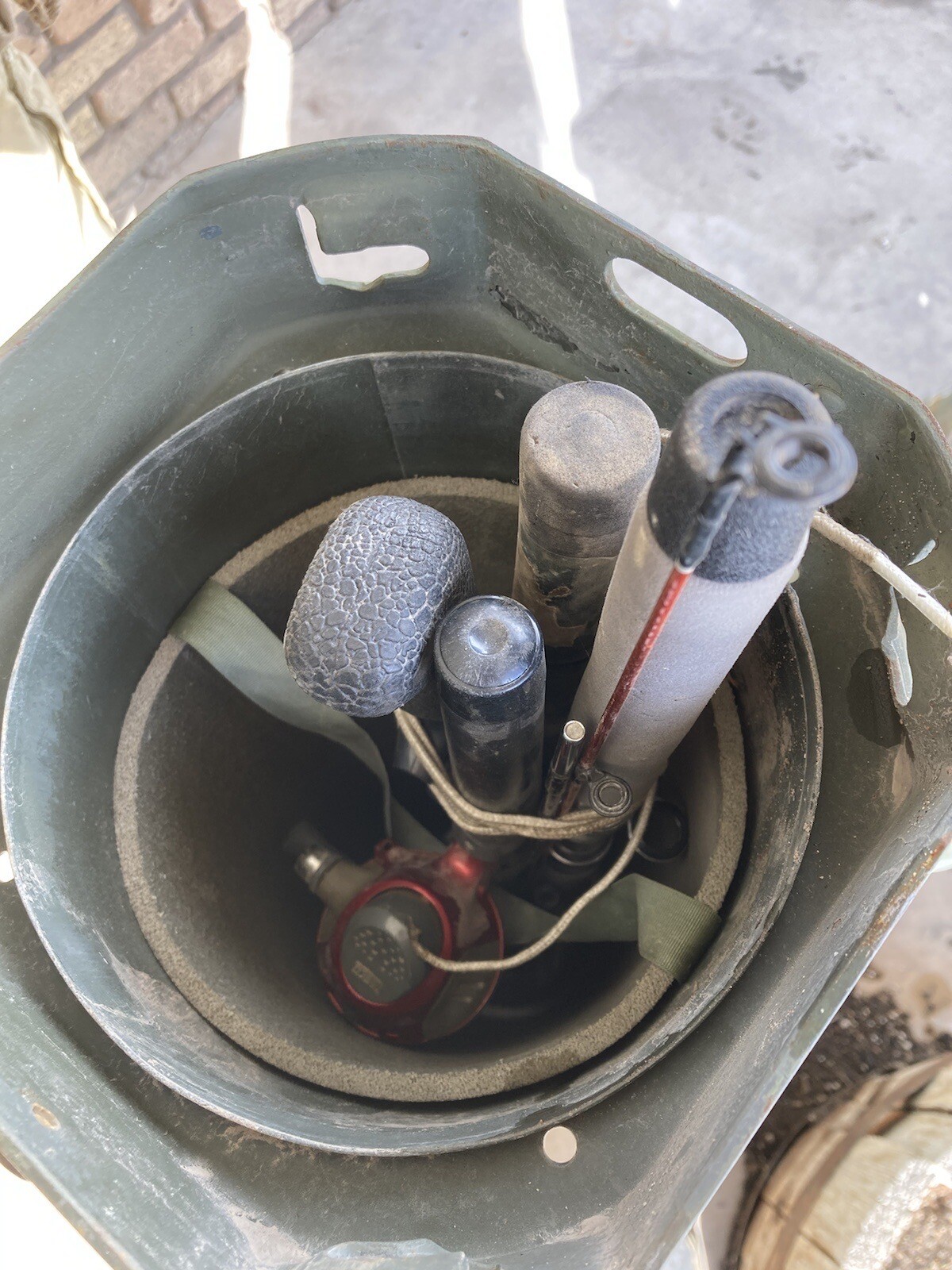 120 mm Storage Container Ammo Tube And Lid Cache. PA116