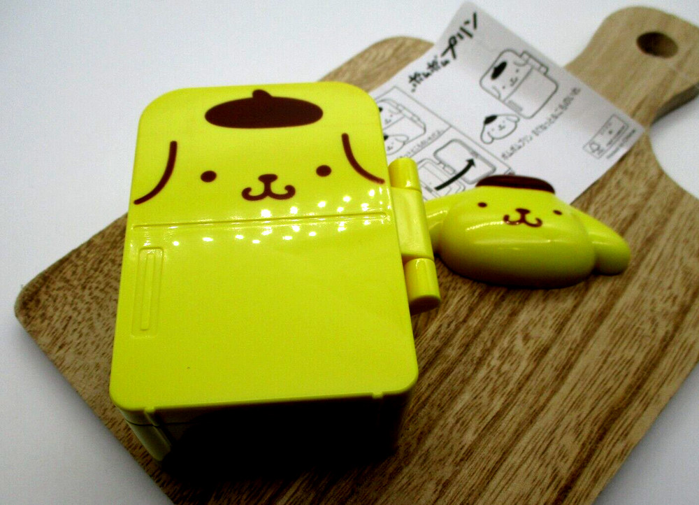 Sanrio Pompompurin  mini case Small container wih magnet mac happy set