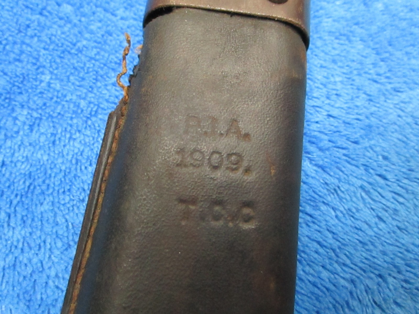 ORIGINAL US WW1 M1905 BAYONET MADE BY SA IN 1909 AND EARLY RIA 1909 SCABBARD