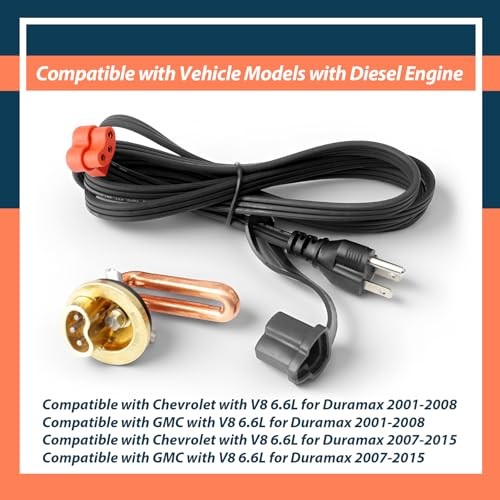 3100130 Engine Block Heater Replacement for Chevrolet for GMC Vehicle Models