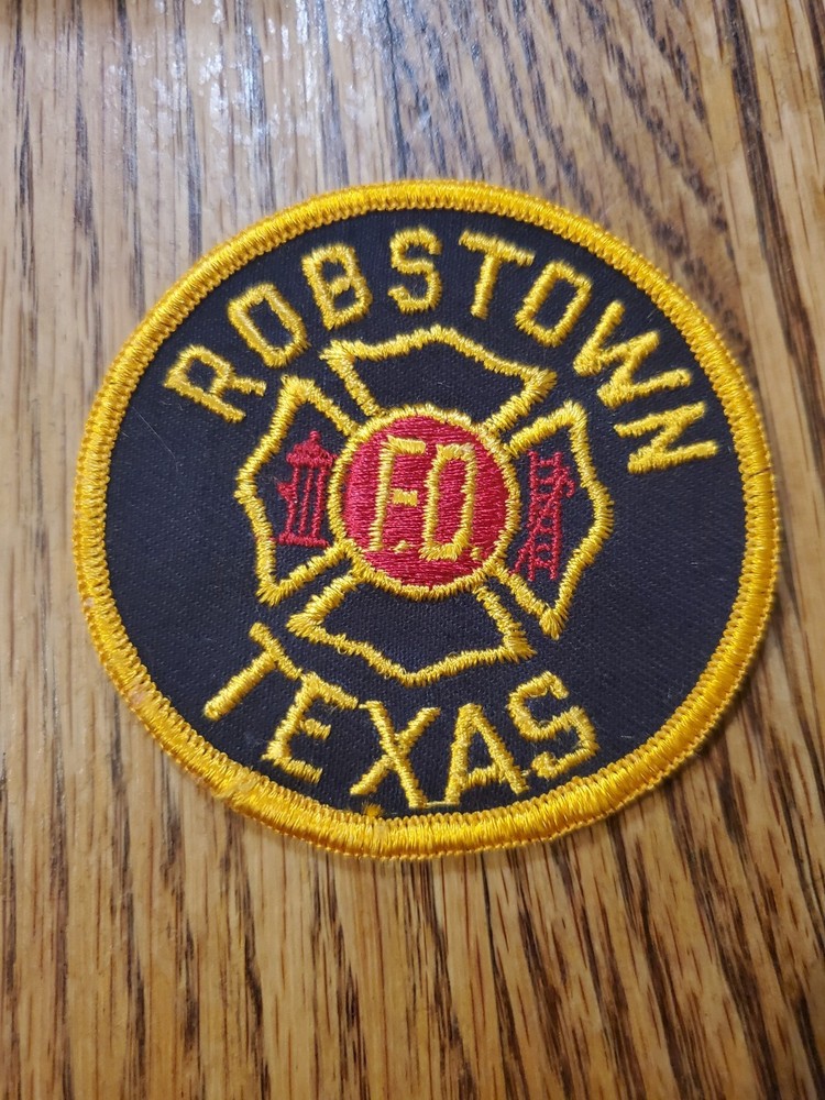 Vintage Robstown Fire Department patch from Texas