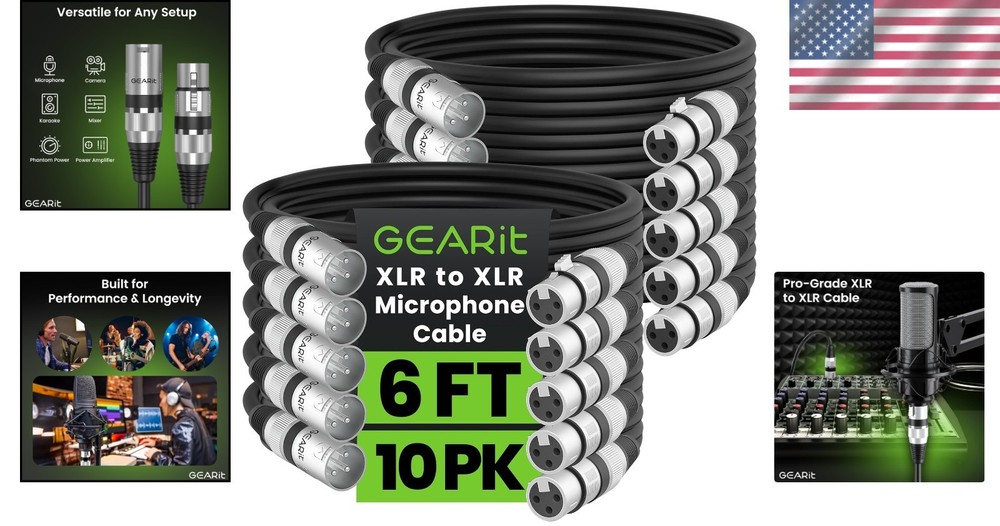 Versatile XLR Cable for Recording Studio