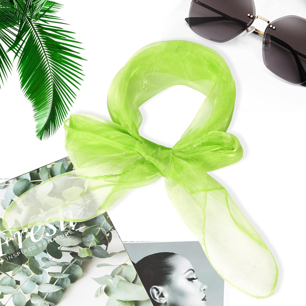 12Pcs Square Juggling Silk Dance Scarves Magic Tricks Performance Props Accessor