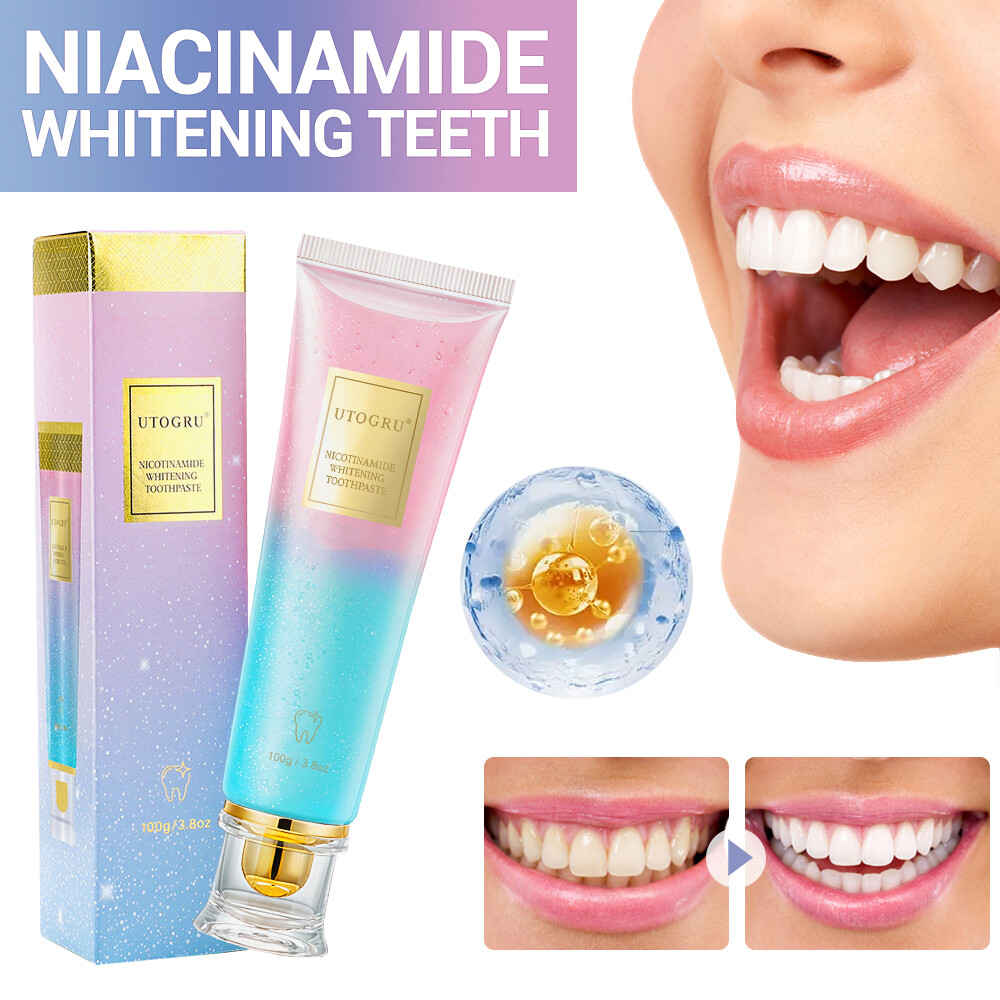 Teeth Radiant Whitening & Deep Clean Toothpaste Set 2pcs with Nicotinamide 100g