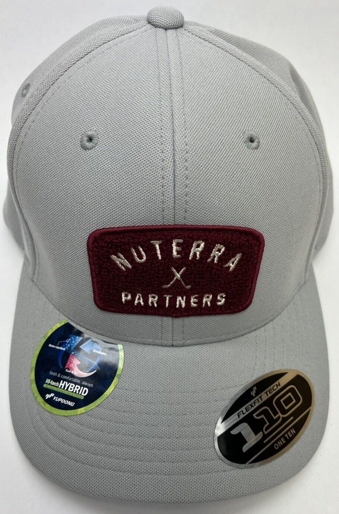 110 One Ten Flexfit Tech Gray Golf Hat Nuterra Patch Strapback