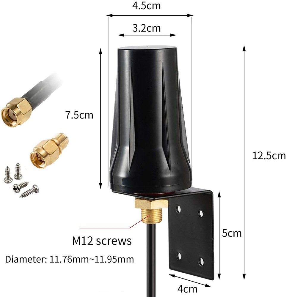 Spypoint Long Range Antenna Covert Blackhawk Solar Cellular RG 58 Cable