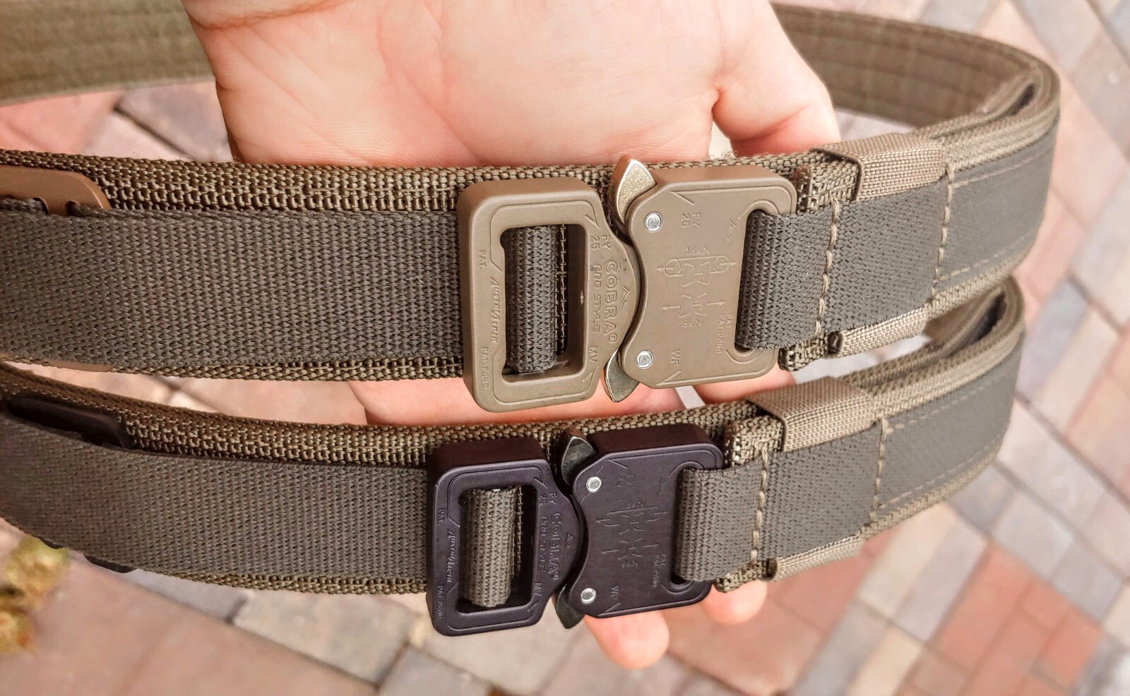 SHEPHERD "COBRA BUCKLE" BELT - Double Layer 2-Ply - CCW, TACTICAL, MILITARY BELT