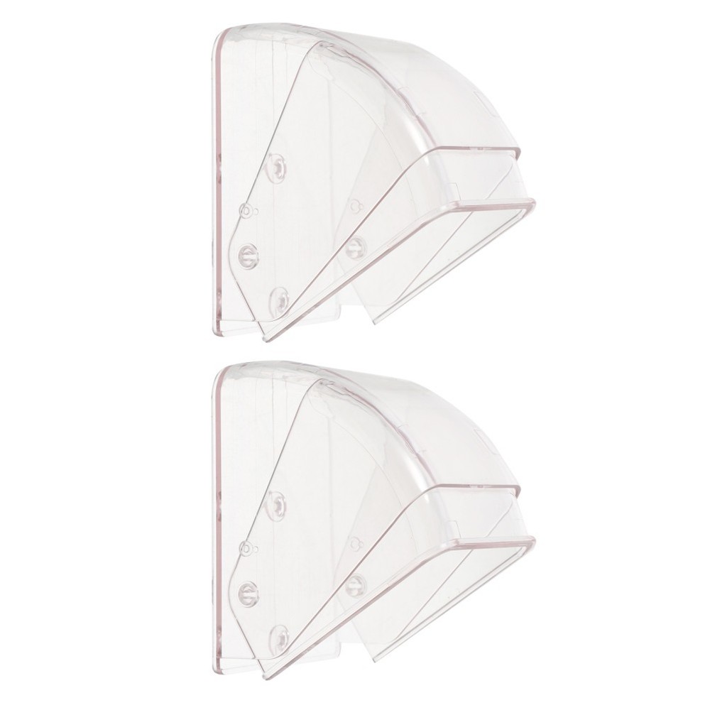 2 Pcs Wireless Doorbell Waterproof Cover Plate Access Control Machine Rain