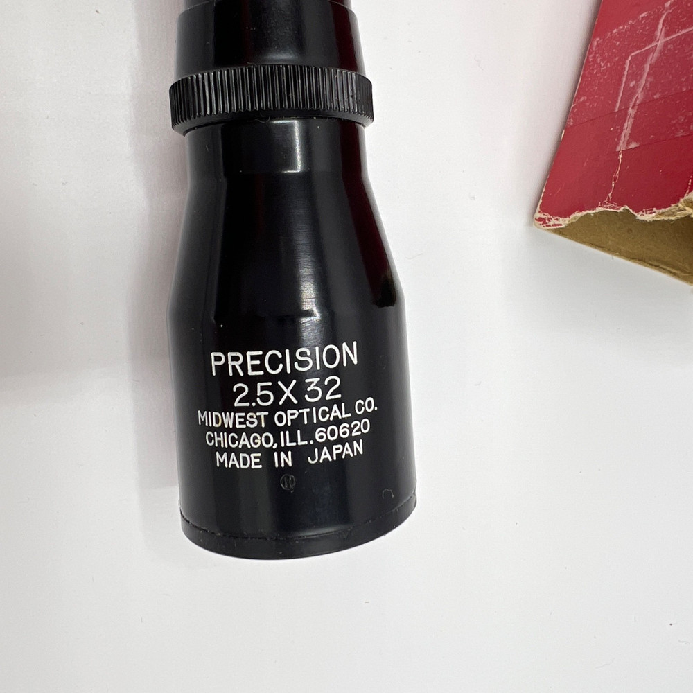 Vintage Midwest Optical Precision Scope 2.5x 32 with Box