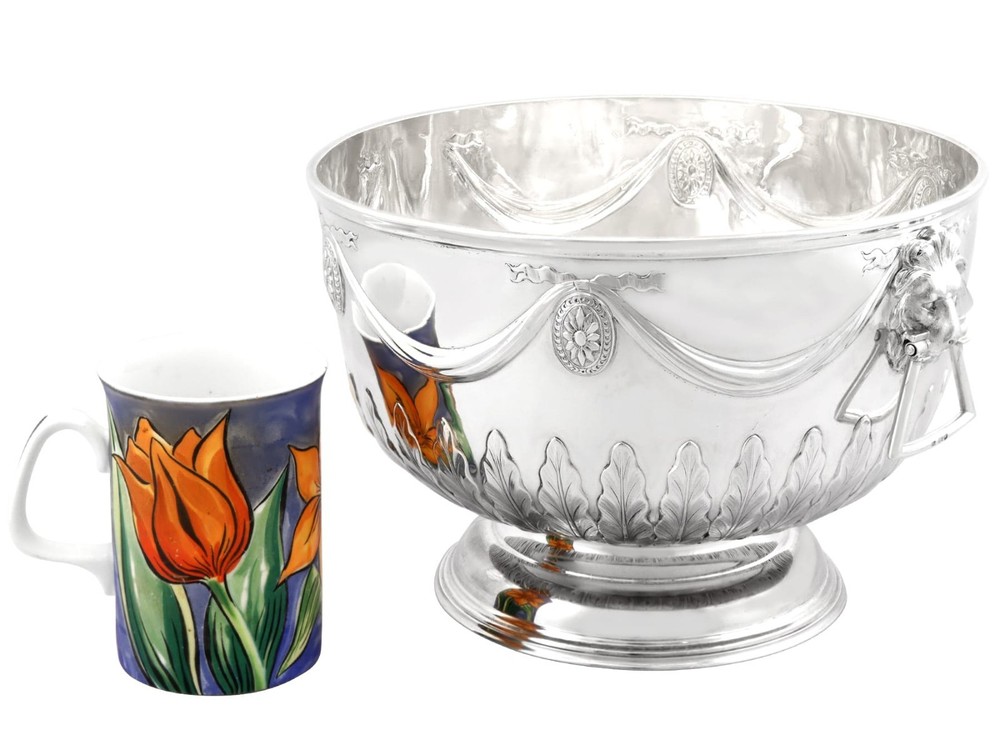 Sterling Silver Presentation Bowl Antique Victorian