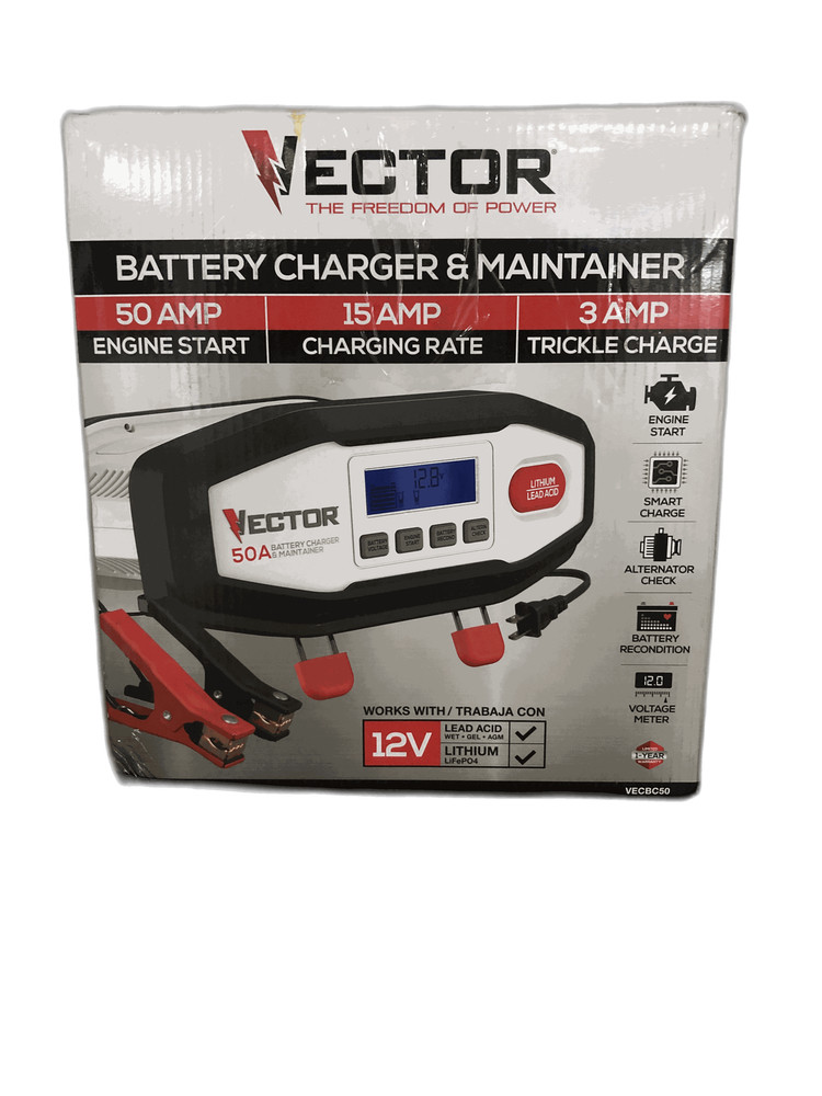 VECTOR 50 Amp Battery Charger/Maintainer