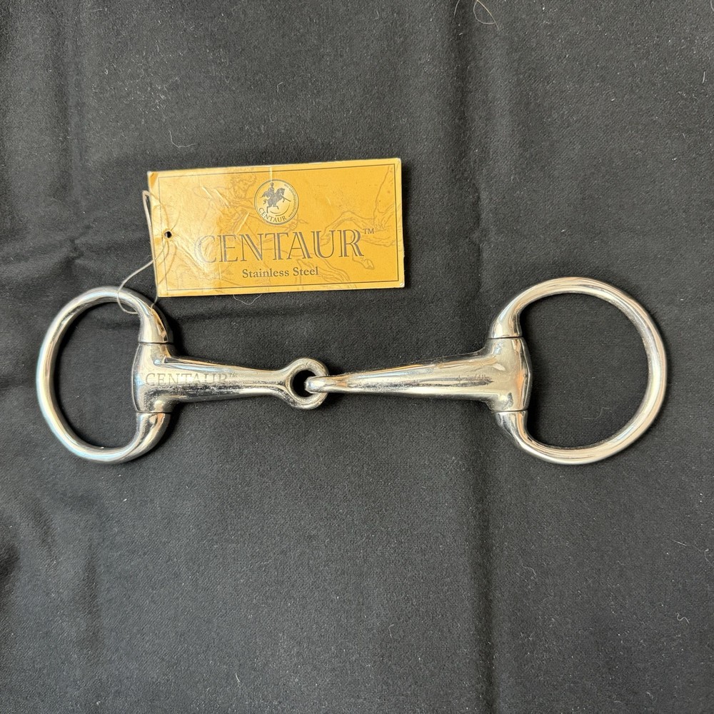 Centaur Eggbutt Snaffle Bit Jointed Stainless Steel 4 1/4"