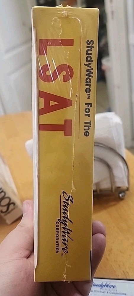 Vintage Cliff Notes LSAT Prep Guide Study Ware Computer Software For IBM PC, XT