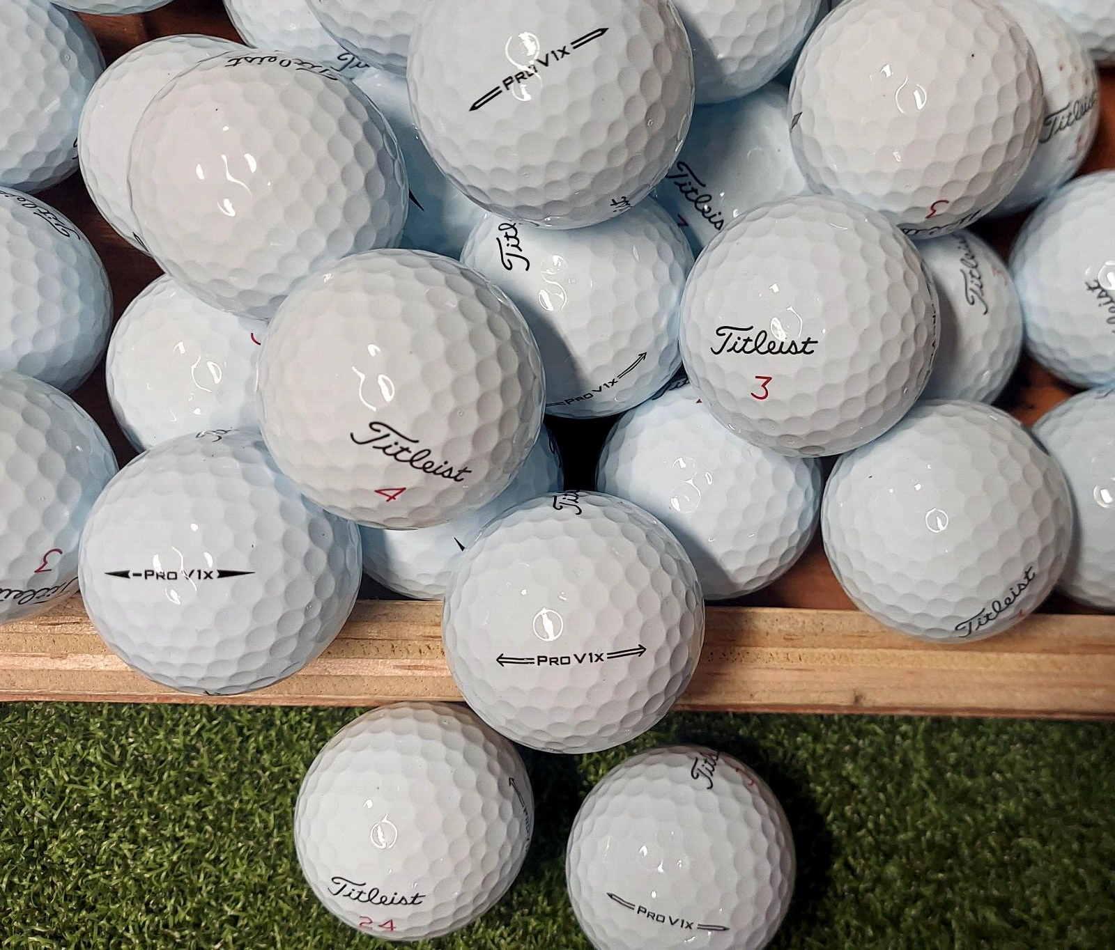 50 Titleist Pro V1x AAAAA Mint Used Golf Balls 5A