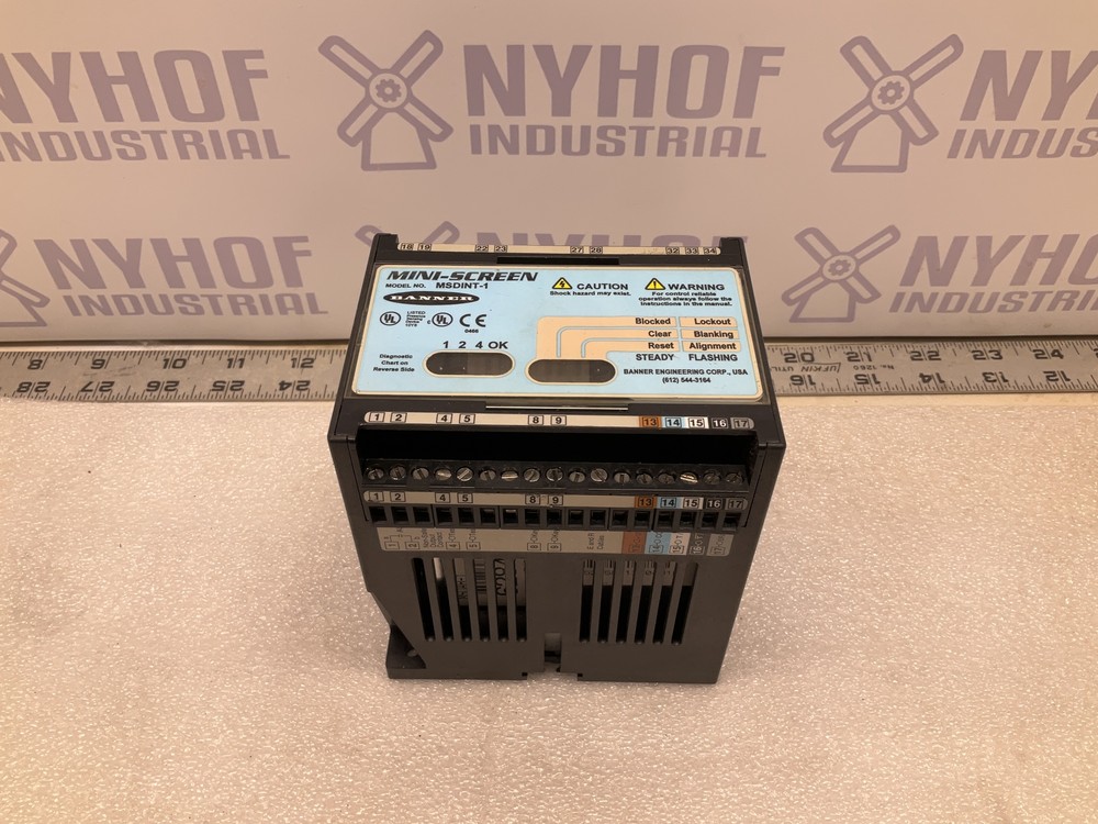 BANNER MSDINT-1 LIGHT CURTAIN CONTROLLER-Used