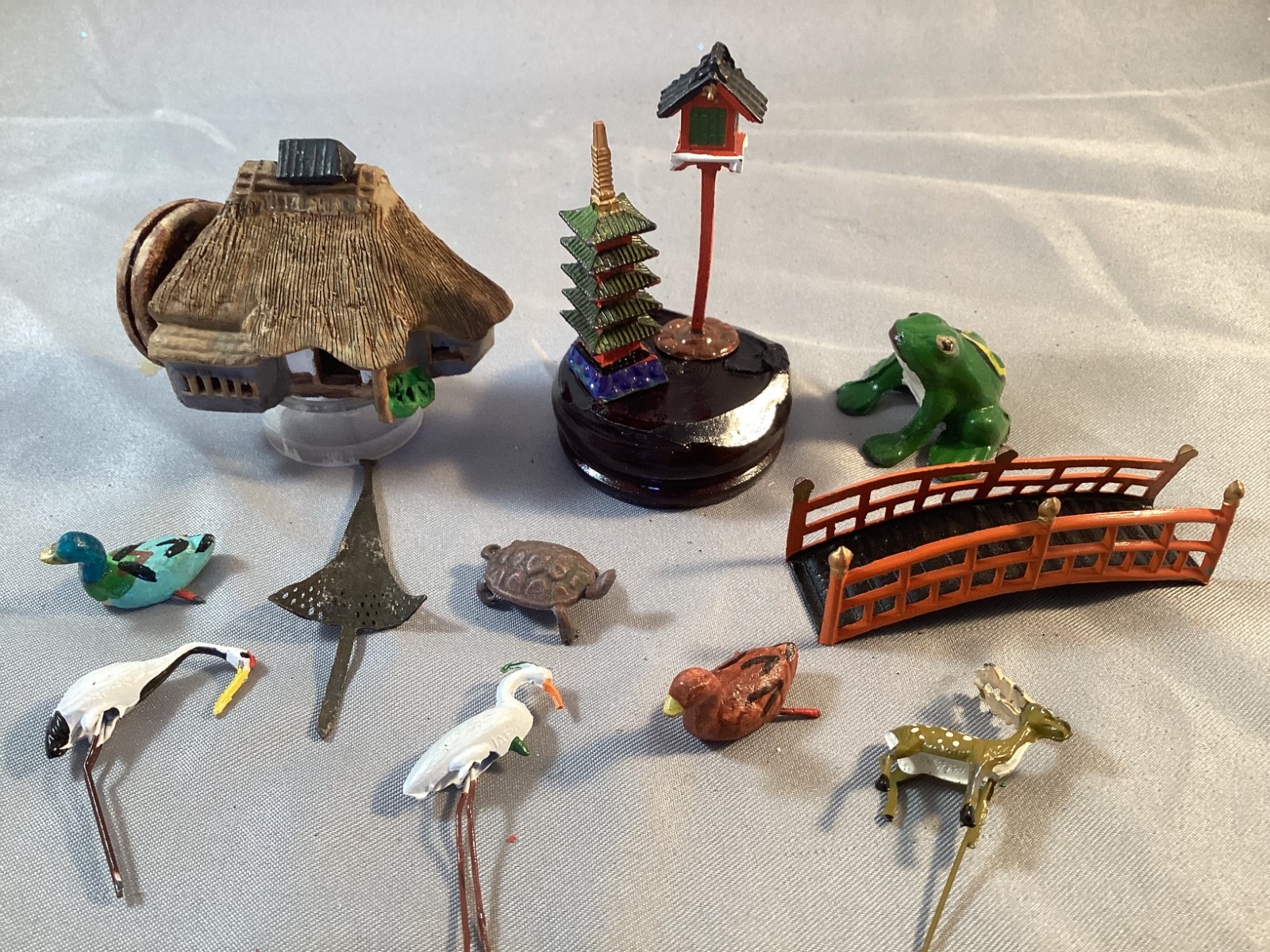 Vintage Miniature Japanese Bonsai Set of 12 Pieces